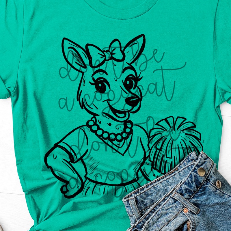 VINTAGE CHEER MASCOTS KANGAROO