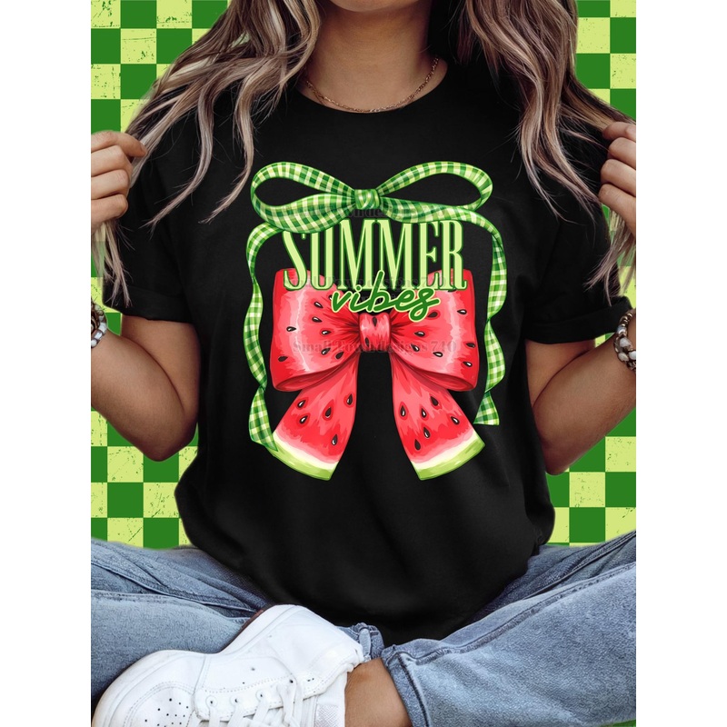 WATERMELON SUMMER BOW|Pocket 4″|Infant 6″|Toddler 7″|Youth 8.5″|Adult 11″|Adult 12″