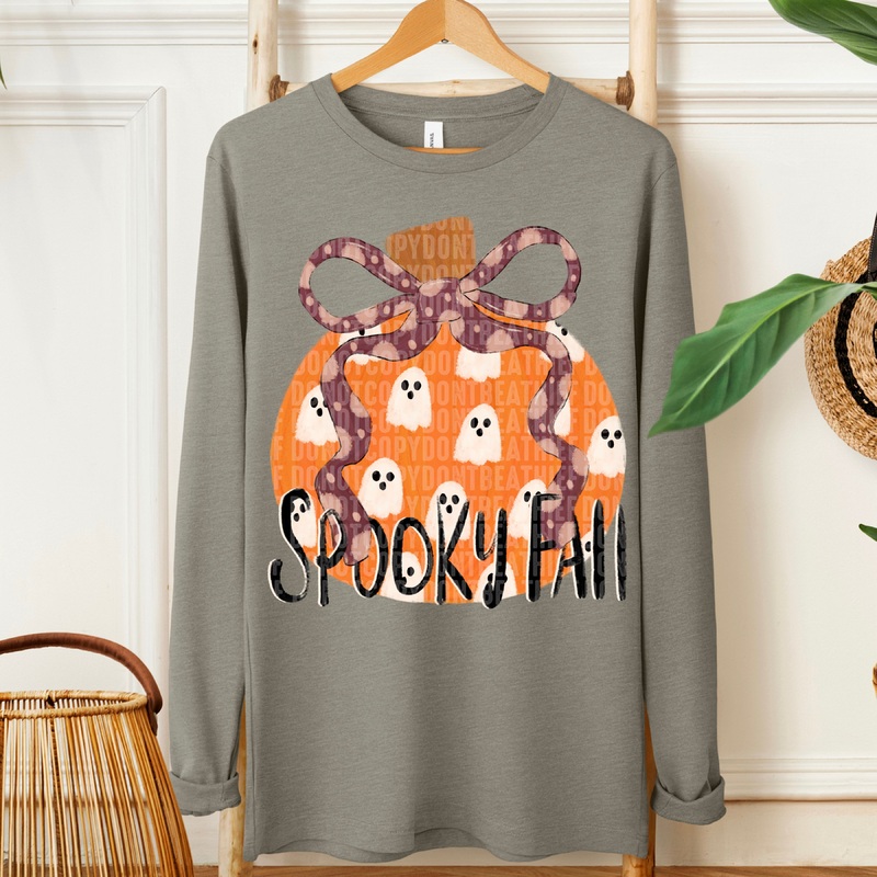 SPOOKY FALL HAND DRAWN|Pocket 4″|Infant 6″|Toddler 7″|Youth 8.5″|Adult 11″|Adult 12″