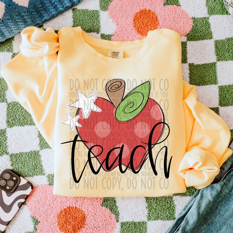 TEACH APPLE|Pocket 4″|Infant 6″|Toddler 7″|Youth 8.5″|Adult 11″|Adult 12″