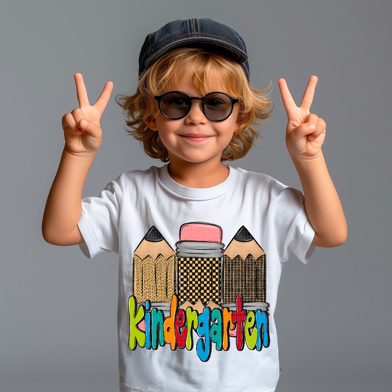 DOODLE PENCIL BOY KINDERGARTEN
