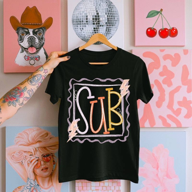 SUB DOODLE|Pocket 4″|Infant 6″|Toddler 7″|Youth 8.5″|Adult 11″|Adult 12″