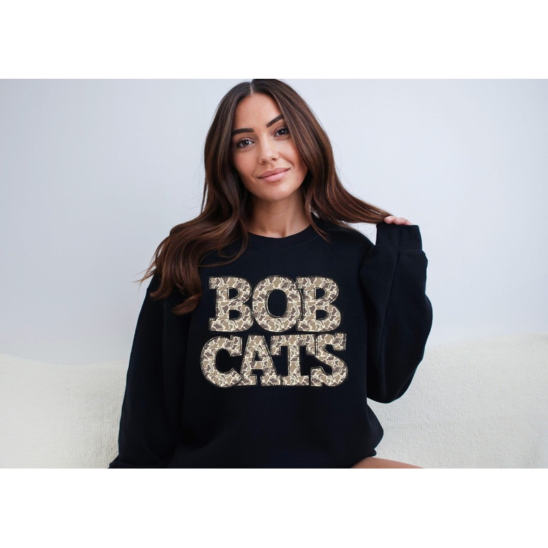 BOBCATS CAMO DOODLE|Pocket 4″|Infant 6″|Toddler 7″|Youth 8.5″|Adult 11″|Adult 12″