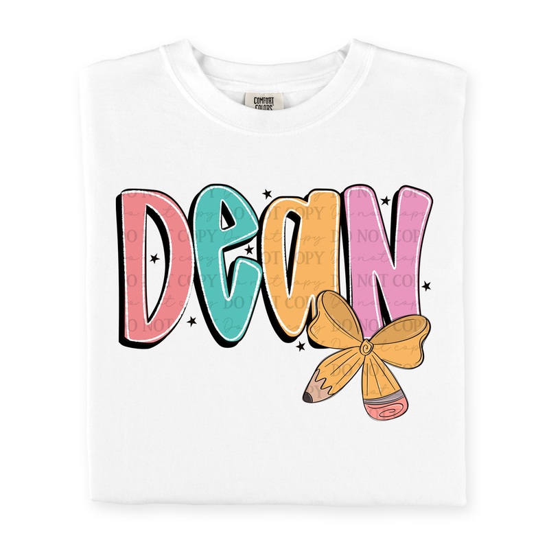 DEAN  DOODLE BOW|Pocket 4″|Infant 6″|Toddler 7″|Youth 8.5″|Adult 11″|Adult 12″