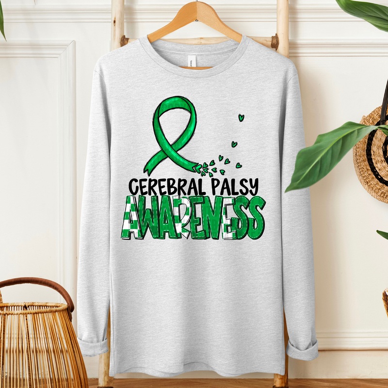 AWARENESS CEREBRAL PALSY BLK|Pocket 4″|Infant 6″|Toddler 7″|Youth 8.5″|Adult 11″|Adult 12″