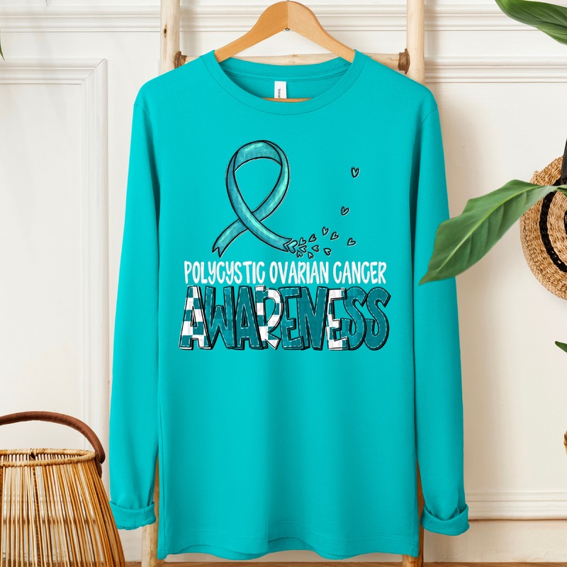 AWARENESS PCOS WHITE|Pocket 4″|Infant 6″|Toddler 7″|Youth 8.5″|Adult 11″|Adult 12″