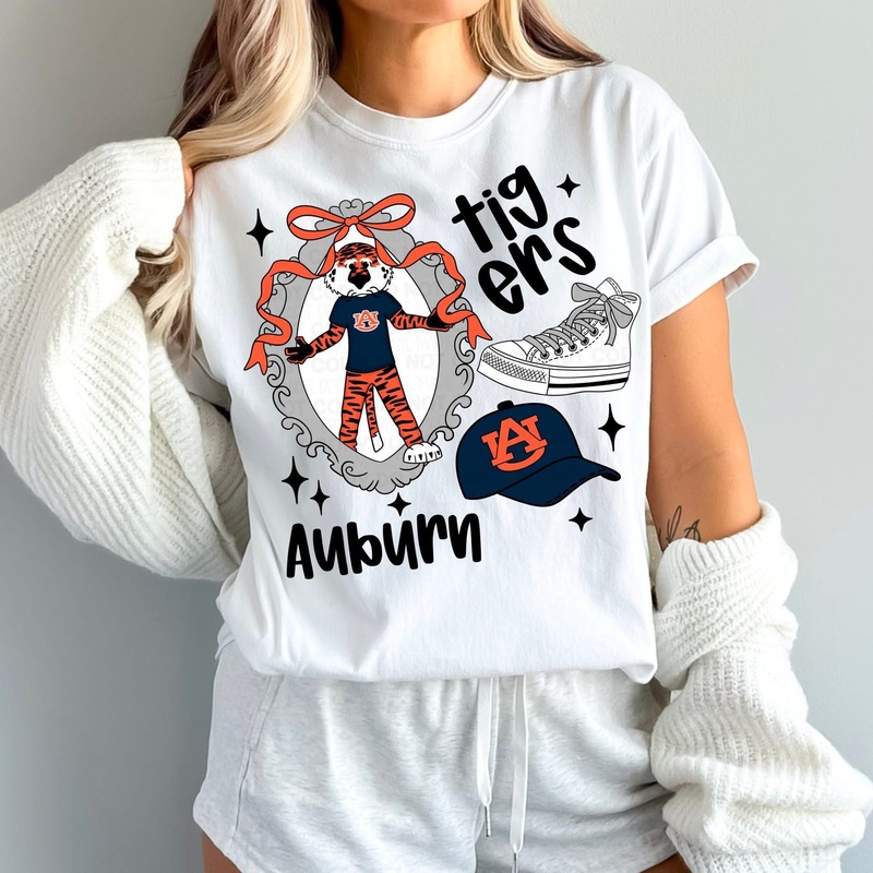 AUBURN UNIV COLLAGE|Pocket 4″|Infant 6″|Toddler 7″|Youth 8.5″|Adult 11″|Adult 12″
