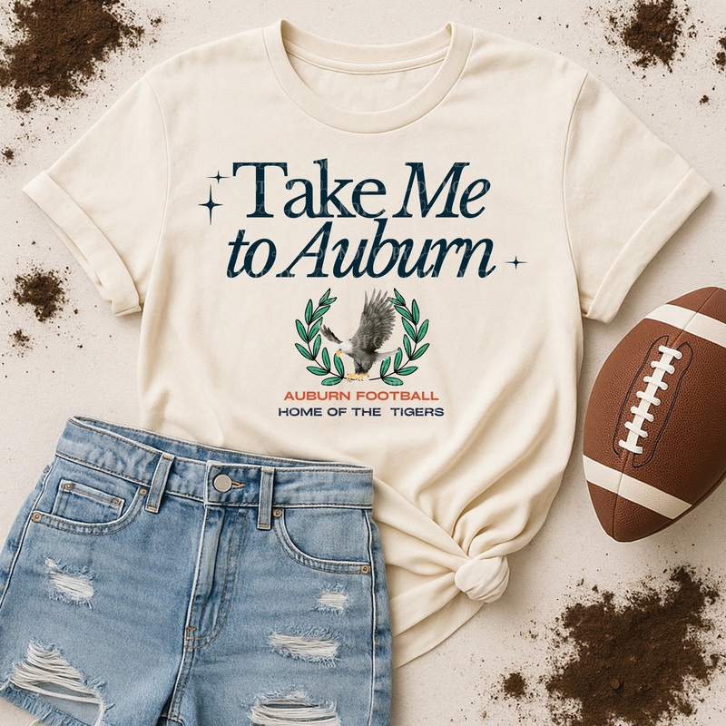 TAKE ME TO AUBURN|Pocket 4″|Infant 6″|Toddler 7″|Youth 8.5″|Adult 11″|Adult 12″