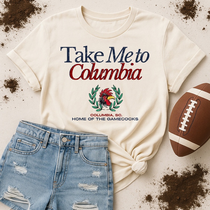 TAKE ME TO COLUMBIA|Pocket 4″|Infant 6″|Toddler 7″|Youth 8.5″|Adult 11″|Adult 12″