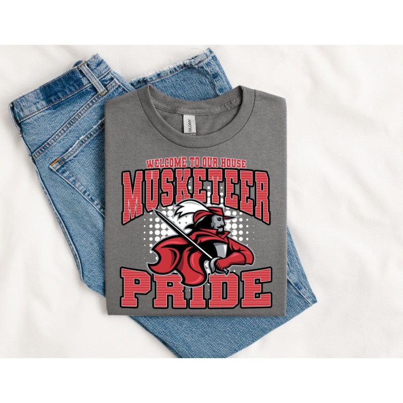 WTOH MASCOT PRIDE MUSKETEER RED NO BOLTS
