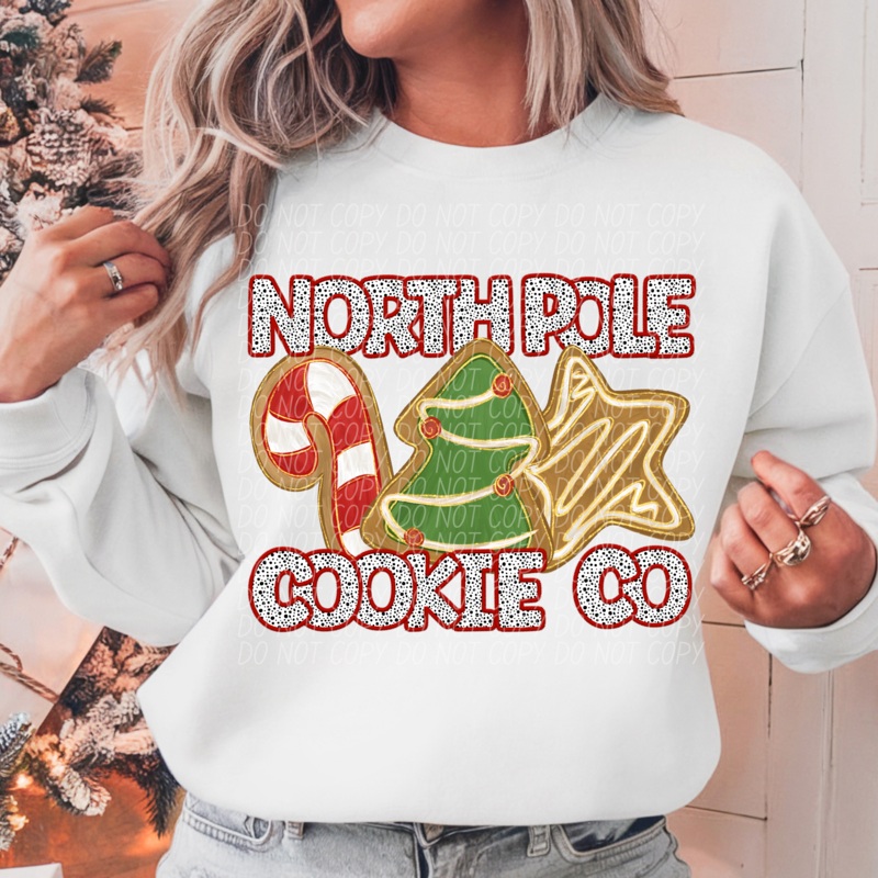 NORTH POLE COOKIE CO 1|Infant|Toddler|Youth 8.5|Adult 11″|Adult 12″