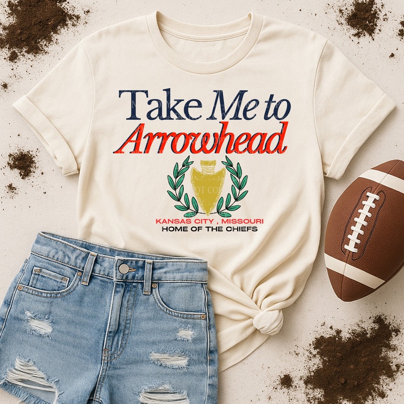 TAKE ME TO ARROWHEAD|Pocket 4″|Infant 6″|Toddler 7″|Youth 8.5″|Adult 11″|Adult 12″