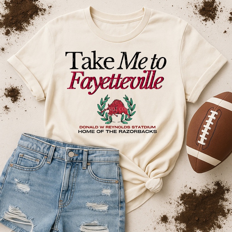 TAKE ME TO FAYETTE|Pocket 4″|Infant 6″|Toddler 7″|Youth 8.5″|Adult 11″|Adult 12″