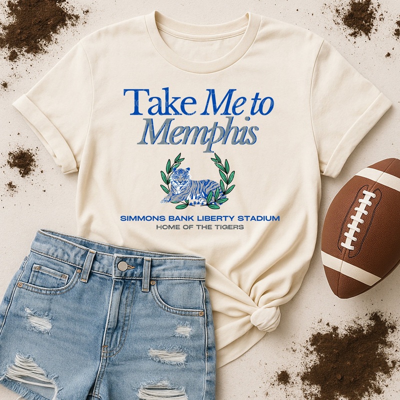 TAKE ME TO MEMPHIS|Pocket 4″|Infant 6″|Toddler 7″|Youth 8.5″|Adult 11″|Adult 12″