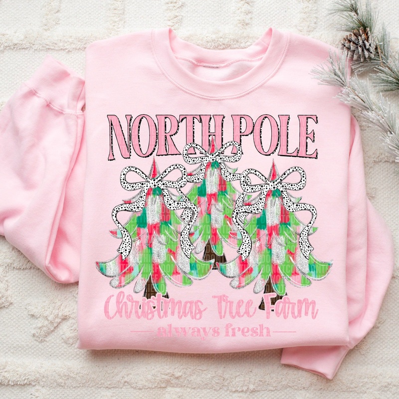 NORTH POLE CHRISTMAS TREE FARM PINK