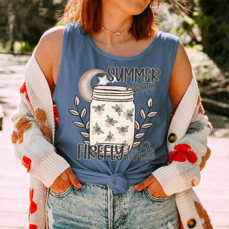 SUMMER NIGHTS FIREFLY NIGHTS|Pocket 3.5″-4″|Infant|Toddler|Youth 8.5|Adult 11″|Adult 12″