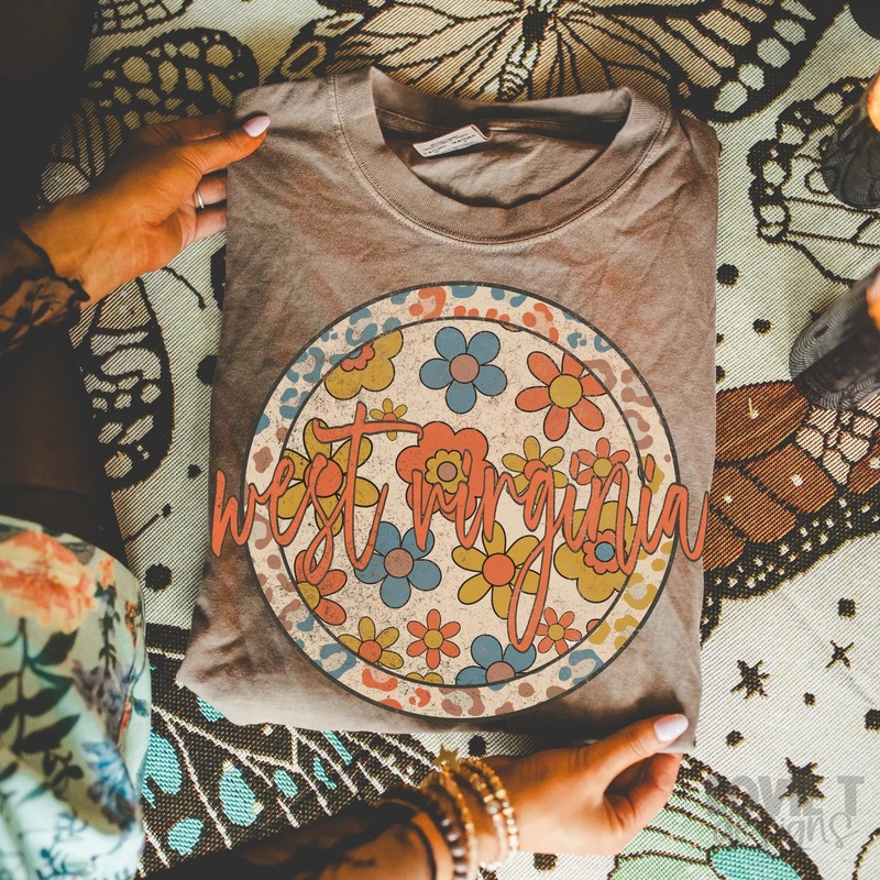 WEST VIRGINIA BOHO LEOPARD FLORAL