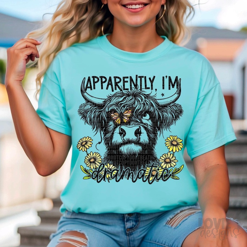 APPARENTLY, IM DRAMATIC|Pocket 3.5″-4″|Infant|Toddler|Youth 8.5|Adult 11″|Adult 12″