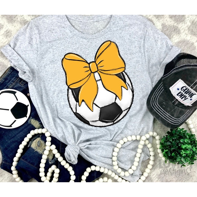 BALLS AND BOWS -SOCCER – CUSTOMIZABLE