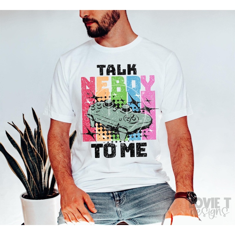 TALK NERDY TO ME|Pocket 3.5″-4″|Infant|Toddler|Youth 8.5|Adult 11″|Adult 12″