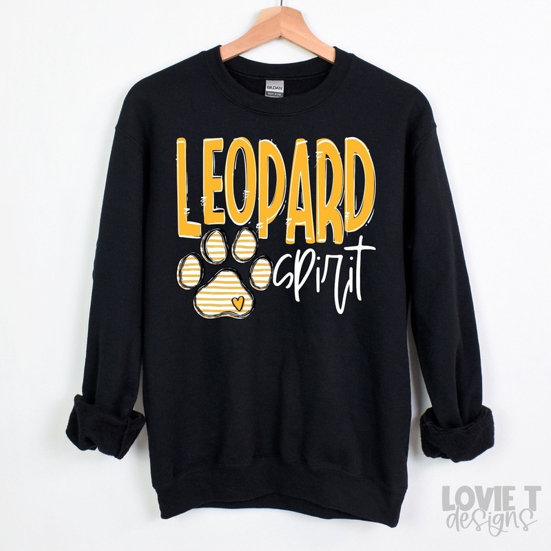 TEAM GO SPIRIT LEOPARD PAW YELLOW GOLD WHITE