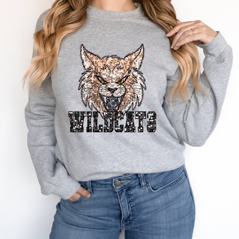 Wildcats Black|Pocket 3.5″-4″|Infant|Toddler|Youth 8.5|Adult 11″|Adult 12″
