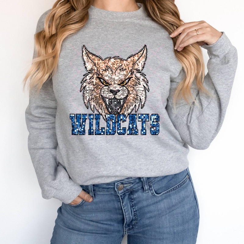 Wildcats Blue|Pocket 3.5″-4″|Infant|Toddler|Youth 8.5|Adult 11″|Adult 12″