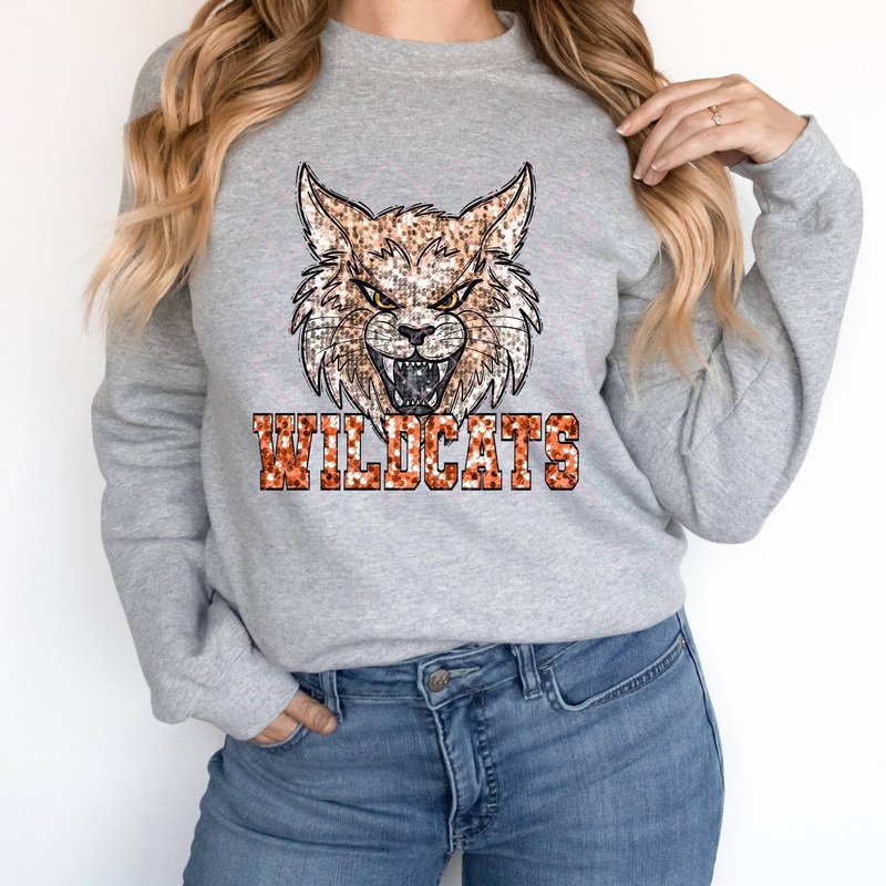 Wildcats Orange|Pocket 3.5″-4″|Infant|Toddler|Youth 8.5|Adult 11″|Adult 12″
