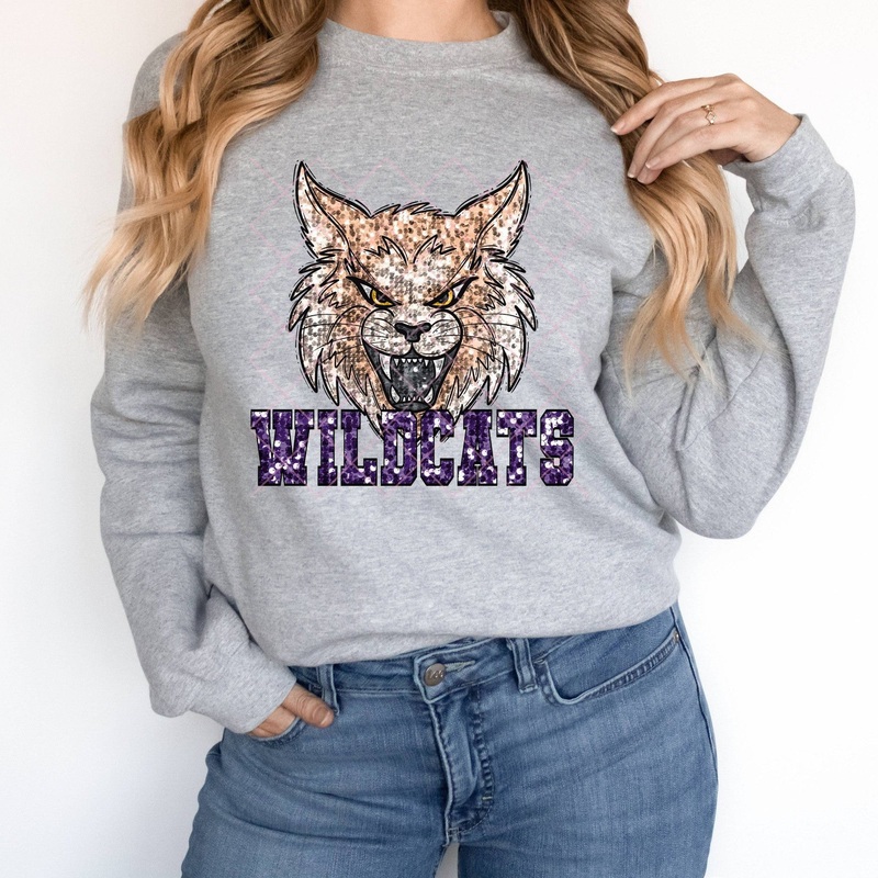 Wildcats Purple|Pocket 3.5″-4″|Infant|Toddler|Youth 8.5|Adult 11″|Adult 12″