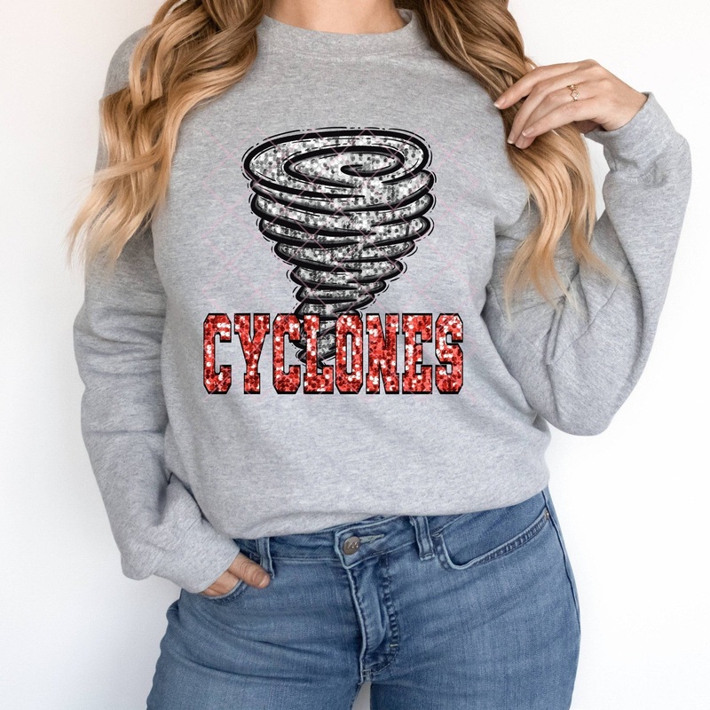 Cyclones Red|Pocket 3.5″-4″|Infant|Toddler|Youth 8.5|Adult 11″|Adult 12″