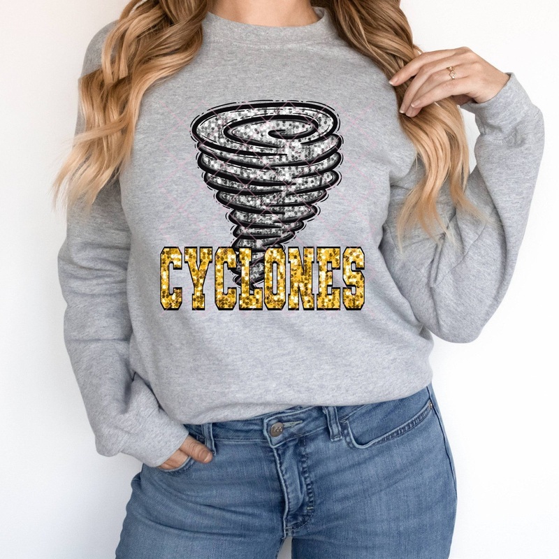 Cyclones Yellow Gold|Pocket 3.5″-4″|Infant|Toddler|Youth 8.5|Adult 11″|Adult 12″