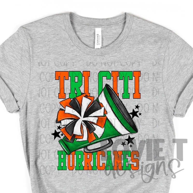 Tri Citi Cheer No Uniform|Pocket 3.5″-4″|Infant|Toddler|Youth 8.5|Adult 11″|Adult 12″