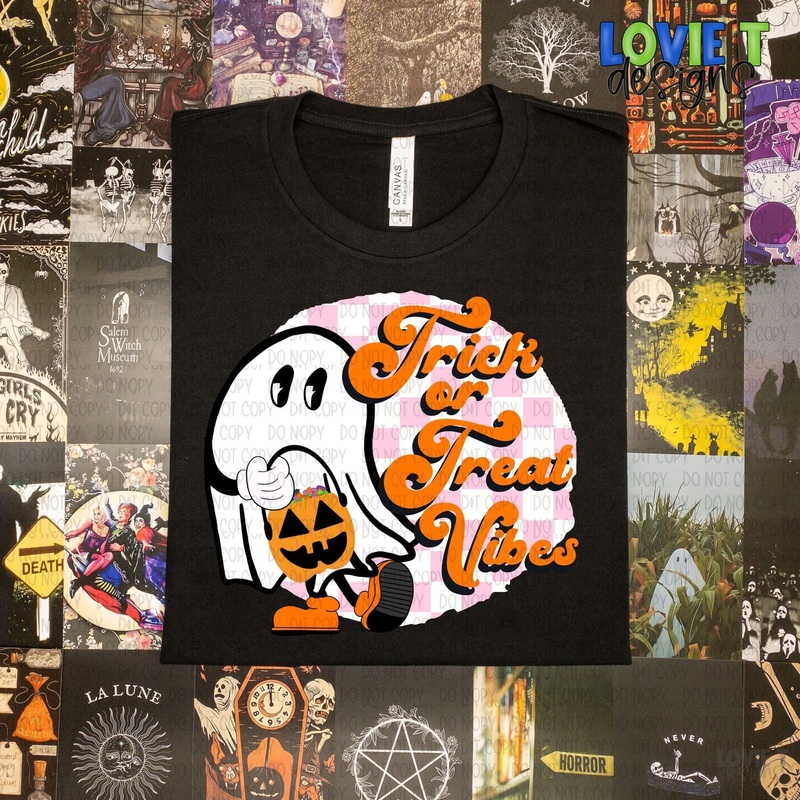 Trick Or Treat Vibes|Pocket 3.5″-4″|Infant|Toddler|Youth 8.5|Adult 11″|Adult 12″
