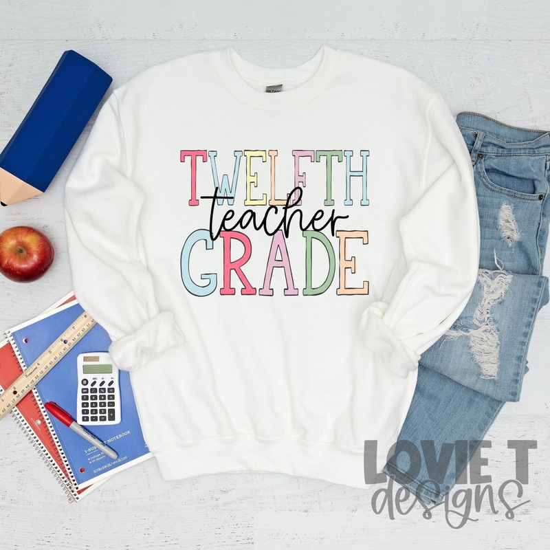 TEACHER PRESCHOOL – TWELFTH|Pocket 3.5″-4″|Infant|Toddler|Youth 8.5|Adult 11″|Adult 12″