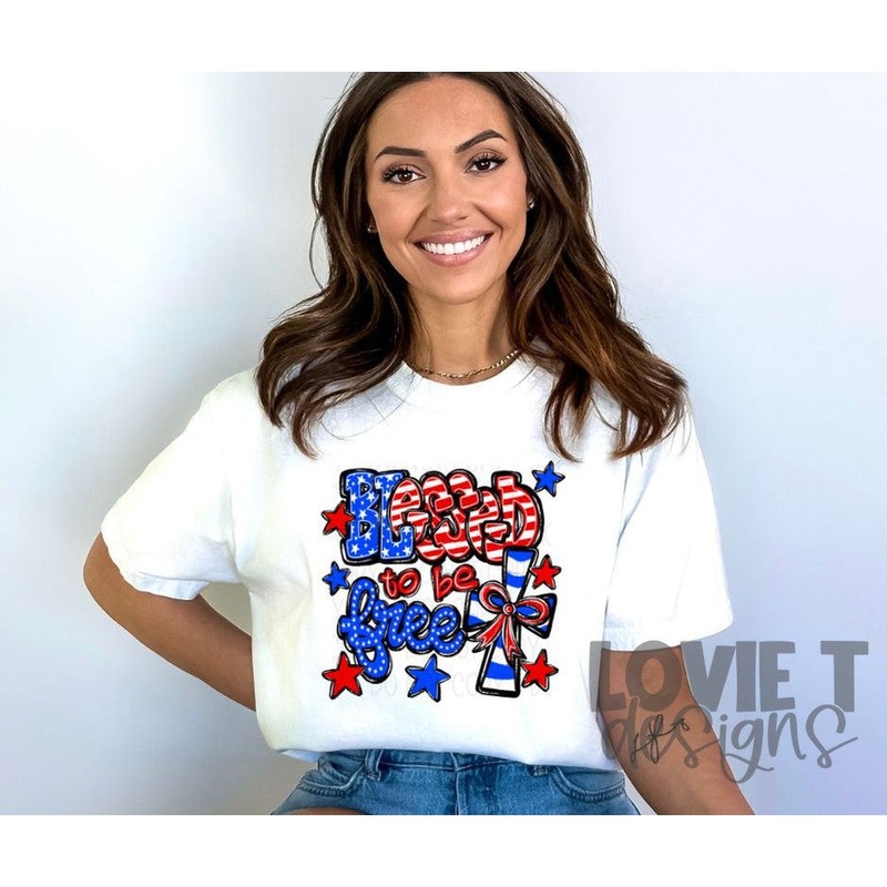 Blessed To Be Free|Pocket 3.5″-4″|Infant|Toddler|Youth 8.5|Adult 11″|Adult 12″