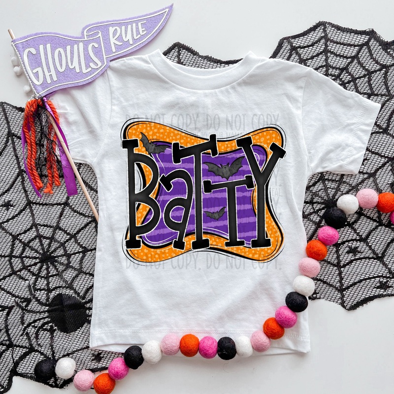 BATTY DOODLE|Pocket 4″|Infant 6″|Toddler 7″|Youth 8.5″|Adult 11″|Adult 12″