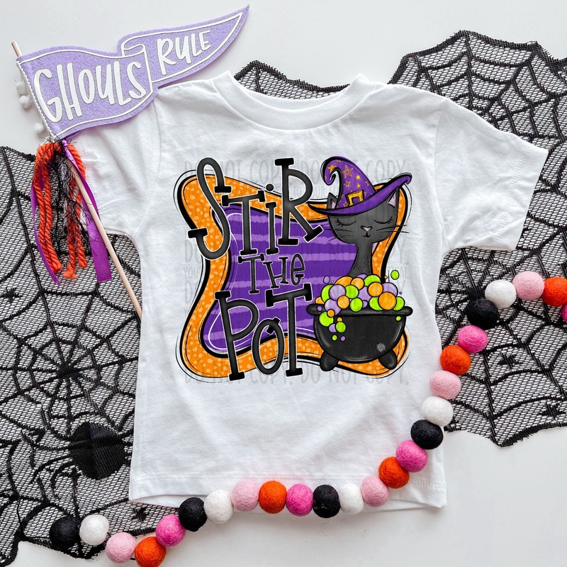 STIR THE POT DOODLE|Pocket 4″|Infant 6″|Toddler 7″|Youth 8.5″|Adult 11″|Adult 12″