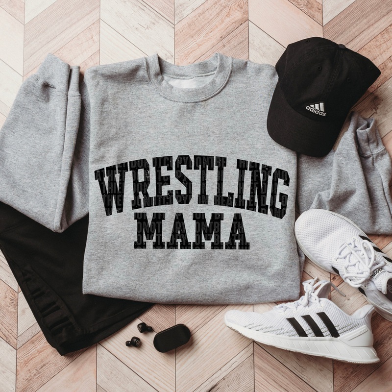 WRESTLING MAMA|Pocket 4″|Infant 6″|Toddler 7″|Youth 8.5″|Adult 11″|Adult 12″