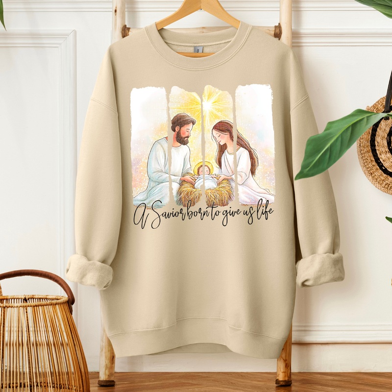 A SAVIOR BORN|Pocket 4″|Infant 6″|Toddler 7″|Youth 8.5″|Adult 11″|Adult 12″