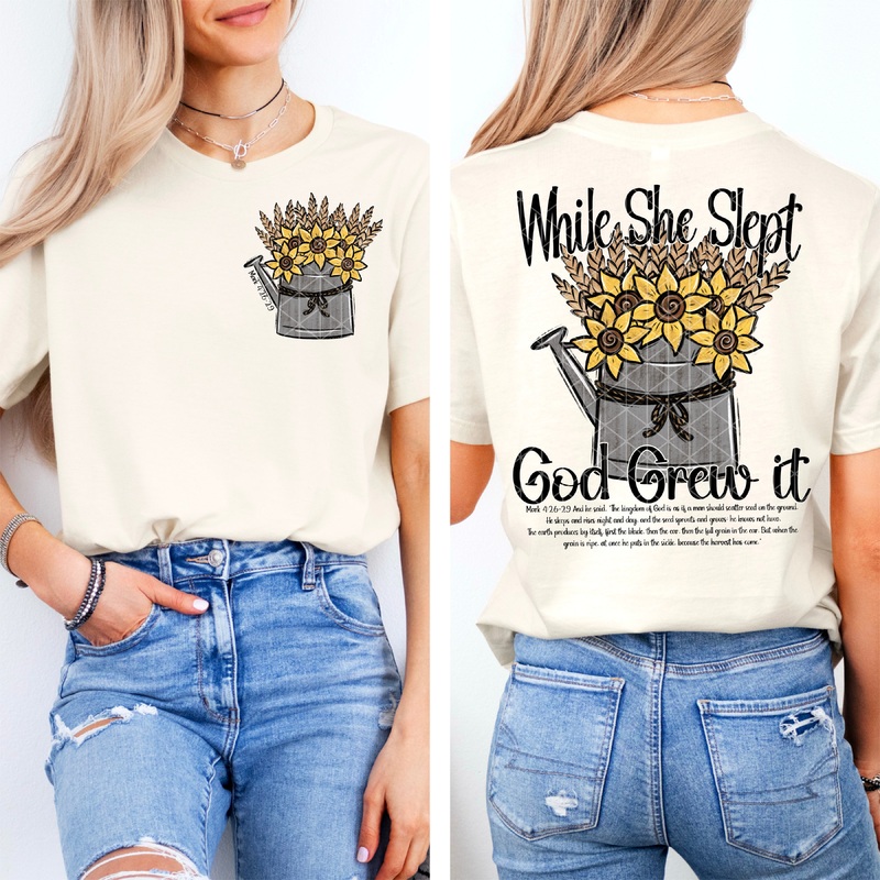 WHILE SHE SLEPT GOD GREW IT POCKET