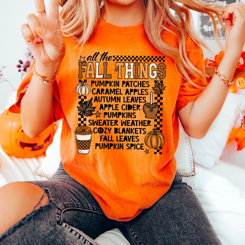 ALL THE FALL THINGS|Pocket 4″|Infant 6″|Toddler 7″|Youth 8.5″|Adult 11″|Adult 12″