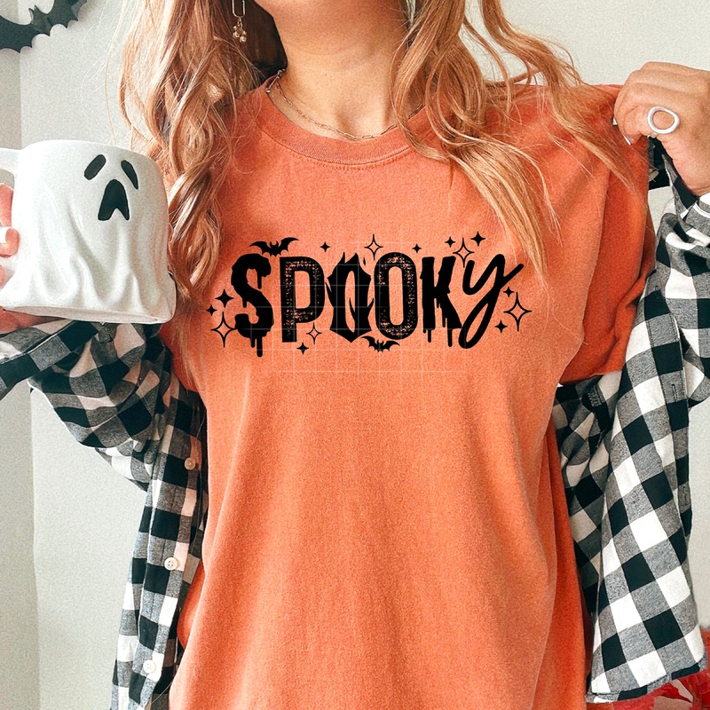 BLACK SPOOKY|Pocket 4″|Infant 6″|Toddler 7″|Youth 8.5″|Adult 11″|Adult 12″