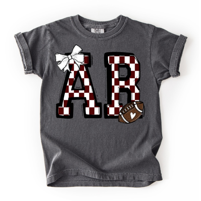 SO SPORTY CHECKER FOOTBALL|Infant|Toddler|Youth|Adult|Mockup