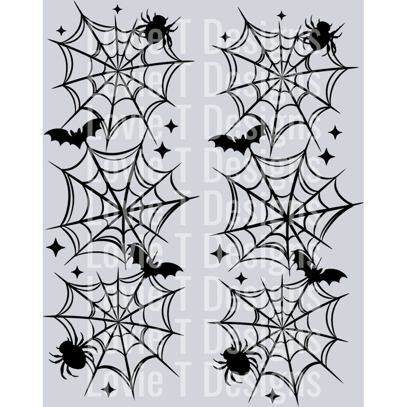 SPOOKY SEASON HEART WEB SINGLE COLOR SLEEVE 1