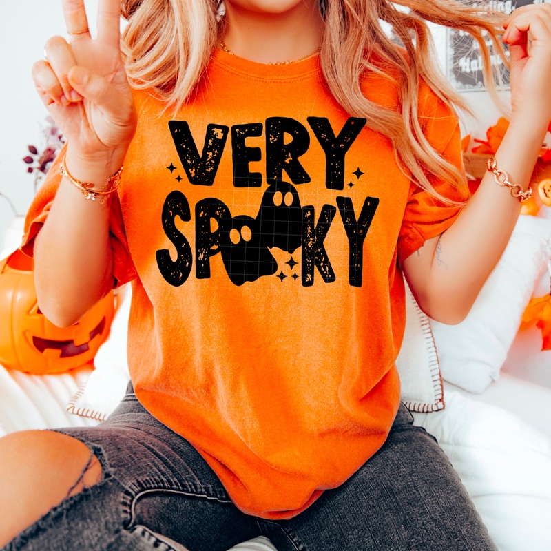 VERY SPOOKY SINGLE COLOR|Pocket 4″|Infant 6″|Toddler 7″|Youth 8.5″|Adult 11″|Adult 12″