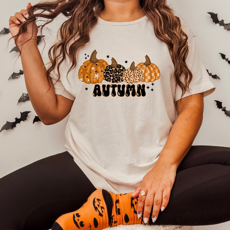 AUTUMN PUMPKINS|Pocket 4″|Infant 6″|Toddler 7″|Youth 8.5″|Adult 11″|Adult 12″