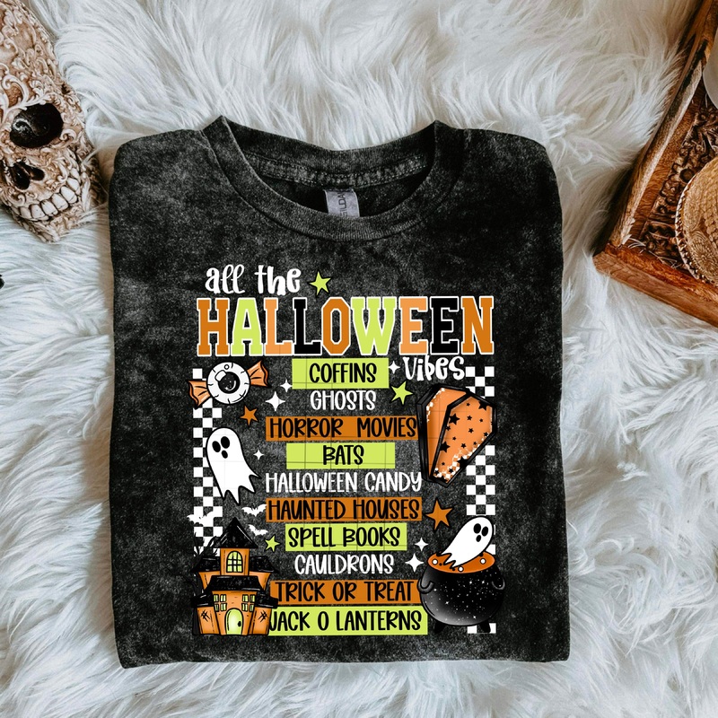 ALL THE HALLOWEEN THINGS WITH WHITE WORDS