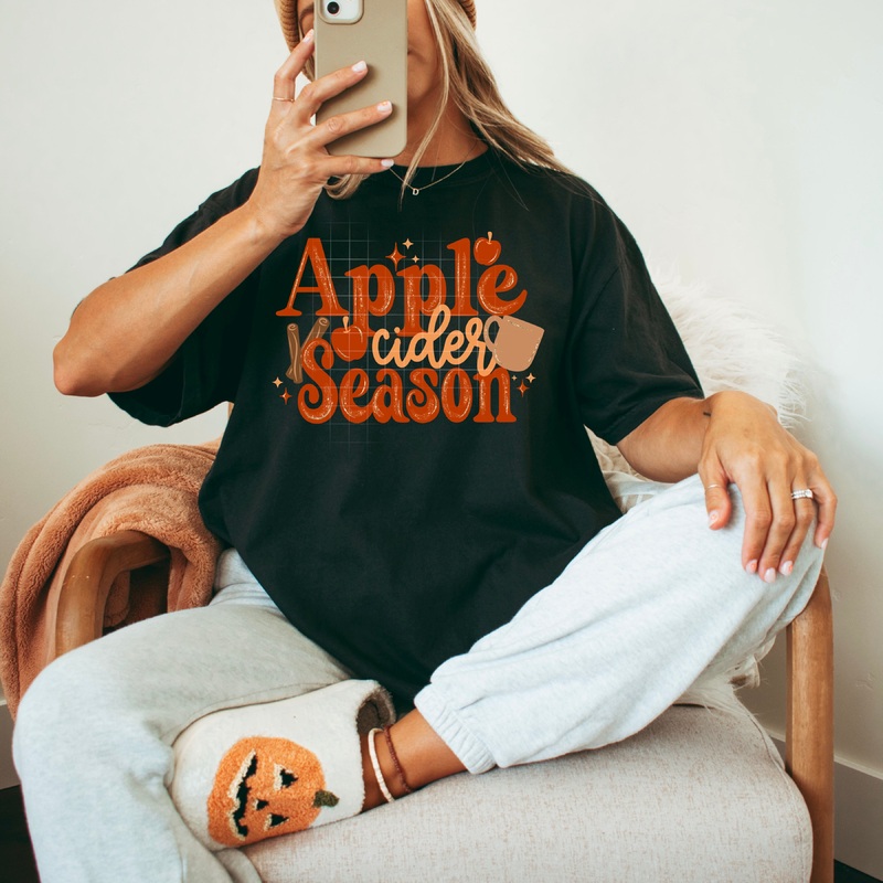 APPLE CIDER SEASON|Pocket 4″|Infant 6″|Toddler 7″|Youth 8.5″|Adult 11″|Adult 12″