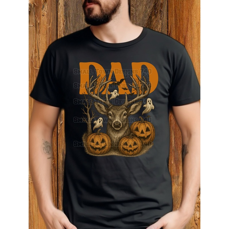 DAD BUCK HALLOWEEN|Pocket 4″|Infant 6″|Toddler 7″|Youth 8.5″|Adult 11″|Adult 12″