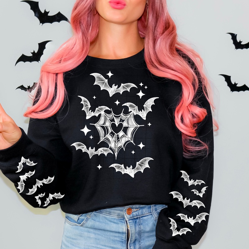 BATS HALF SLEEVE (I WOULD DO ABOUT 6-8 INCH TALL